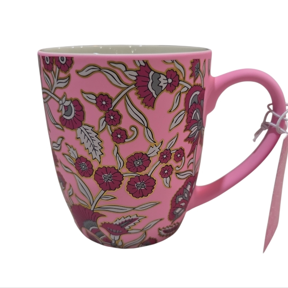 💗🔹️Petal & Pearl 🔹️ Beautiful Floral flower print  Pink Mug